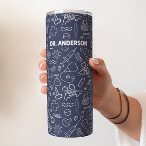 Custom Nurse or Doctor Tumbler, Healthcare Worker Appreciation Gift, Personalized Medical Gift, Medical School Graduation