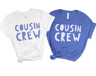 Chemise Cousin Crew pour enfants, t-shirts de famille personnalisés assortis pour enfants, bébés et adultes, t-shirt pour réunion de famille