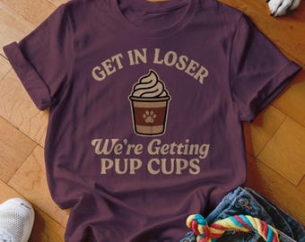 Pup Cup T-Shirt, Funny Dog Lover Tee, Funny Pup Cup Shirt, Funny Pet Owner Shirt, Cute Dog Mom T-Shirt, Pup Cups T Shirt