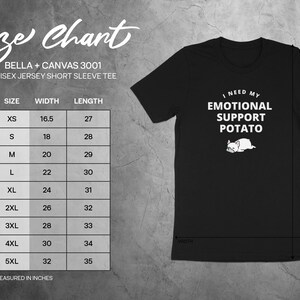Funny Emotional Support Potato Shirt, Cute Emotional Support Tee, Hilarious Novelty Graphic Shirt, Trendy Potato Lover T-shirt