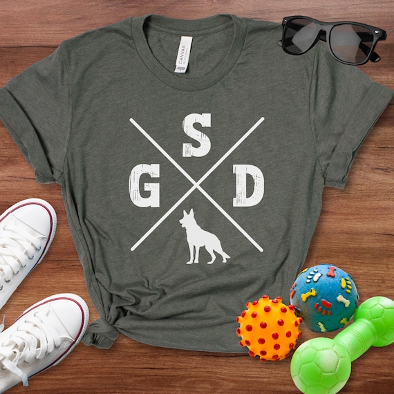GSD X Shirt, German Shepherd Tshirt, German Shepherd T-shirt