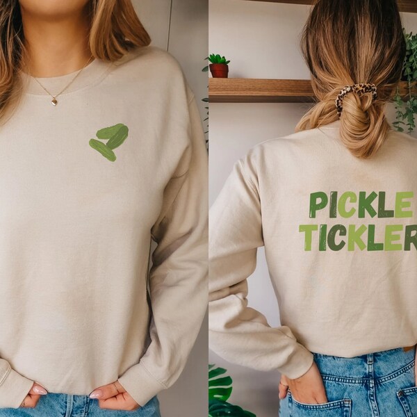 Funny Pickle Sweatshirt, Dirty Joke Sweater, Pickle Tickler Jumper