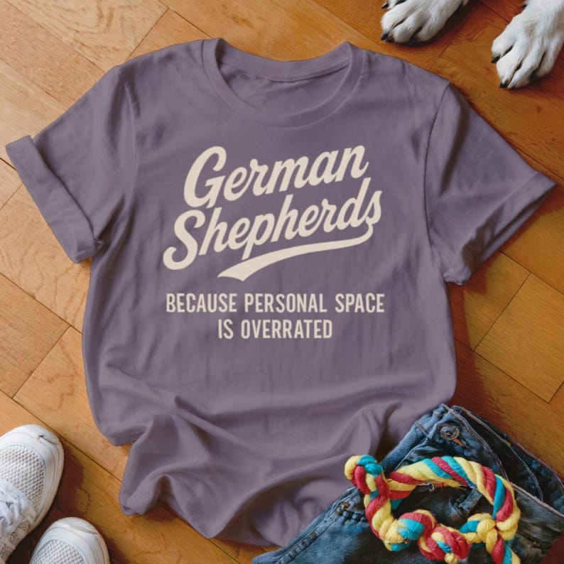 German Shepherd T-Shirt, Funny Dog Tee, Personal Space, Dog Lover Gift, German Shepherd Mom, Dad, GSD Shirt, Cute Dog Design Paragon