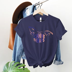 Canine Therapist Short-Sleeve Unisex T-Shirt Dog Therapist Dog Training Gift Dog Ears in Purple Dog Trainer image 3