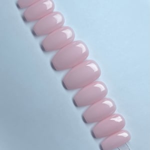 NATURAL PINK | Natural Pink Color Press ON Nails| O. P. I Bubble Bath Press On Nails