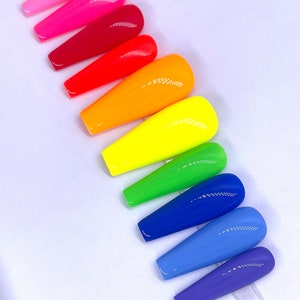 RAINBOW | Rainbow Press On Nails | Pride Nails