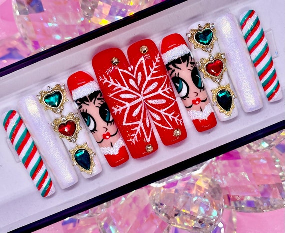 Betty Boop Nail Art Decal Sticker - Nailodia