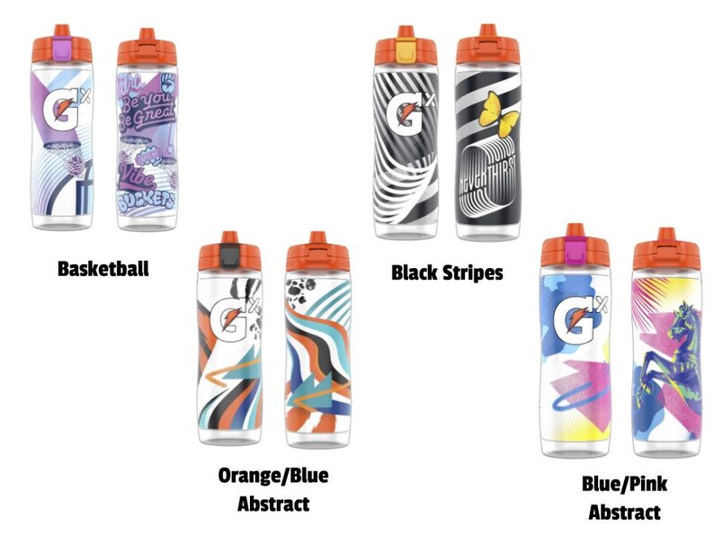 Custom Gatorade Gx Bottle black Vinyl Etsy