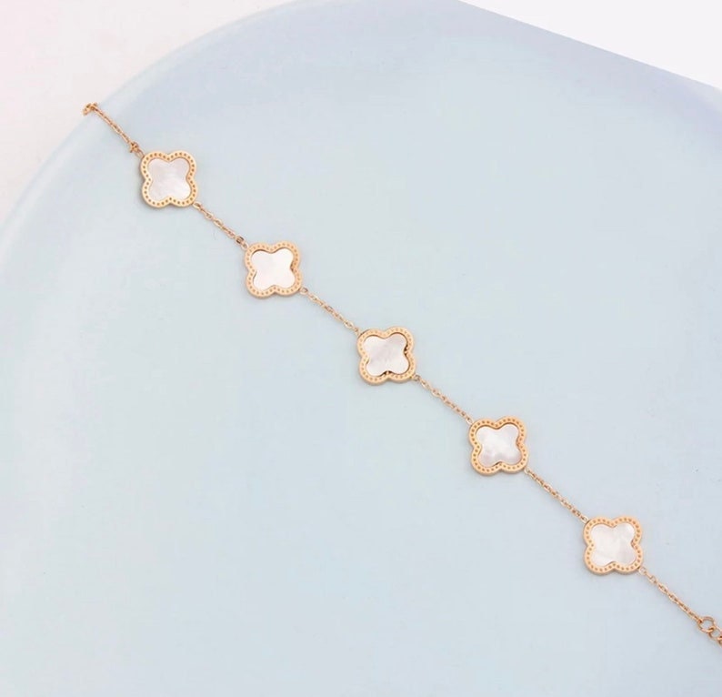 bracelet-tr-fle-quatre-feuilles-bracelet-fleur-blanche-bracelet