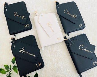 Bridesmaid Passport holder Set, Custom Travel Set, Passport Cover & Luggage Tag Set, Personalised Gift for Her, Travel Gift, Holiday Gift