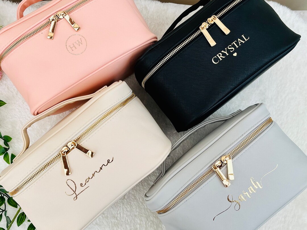 Personalised Cosmetic Bag Luxury Makeup Bag Toiletries Bag Etsy UK