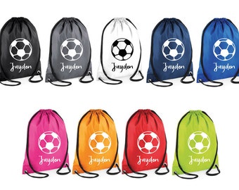 Personalised Drawstring Bag School Club PE Custom Name Childrens College Sports Swimming Adult Bag Kids boys girls Backpack travel Bag