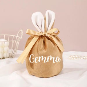 Personalised Easter Bunny Bag, Easter Basket, Treat Bags, Easter Gifts, Easter Bag, Gifts for kids, Easter, Bunny Bag, Easter Bag