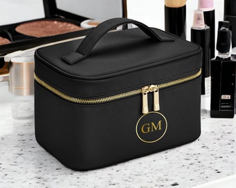 Bolsa de cosméticos personalizada, bolsa de maquillaje de lujo, bolsa de maquillaje, caja de cosméticos de viaje, bolsa de cosméticos grande, caja de viaje para artículos de tocador