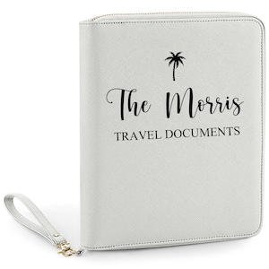 Personalisierter Reiseveranstalter, Reisegeschenk, Reisebrieftasche, Passhalter, Reisedokumentordner, personalisiertes Geschenk für sie, Flugzeug