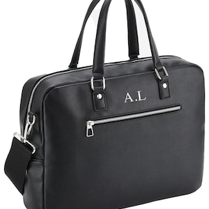 Sacoche pour ordinateur portable personnalisée, sac cartable, portefeuille de sacoches pour ordinateur portable, sac en similicuir, sac de travail, cartable cartable, sac besace avec bandoulière