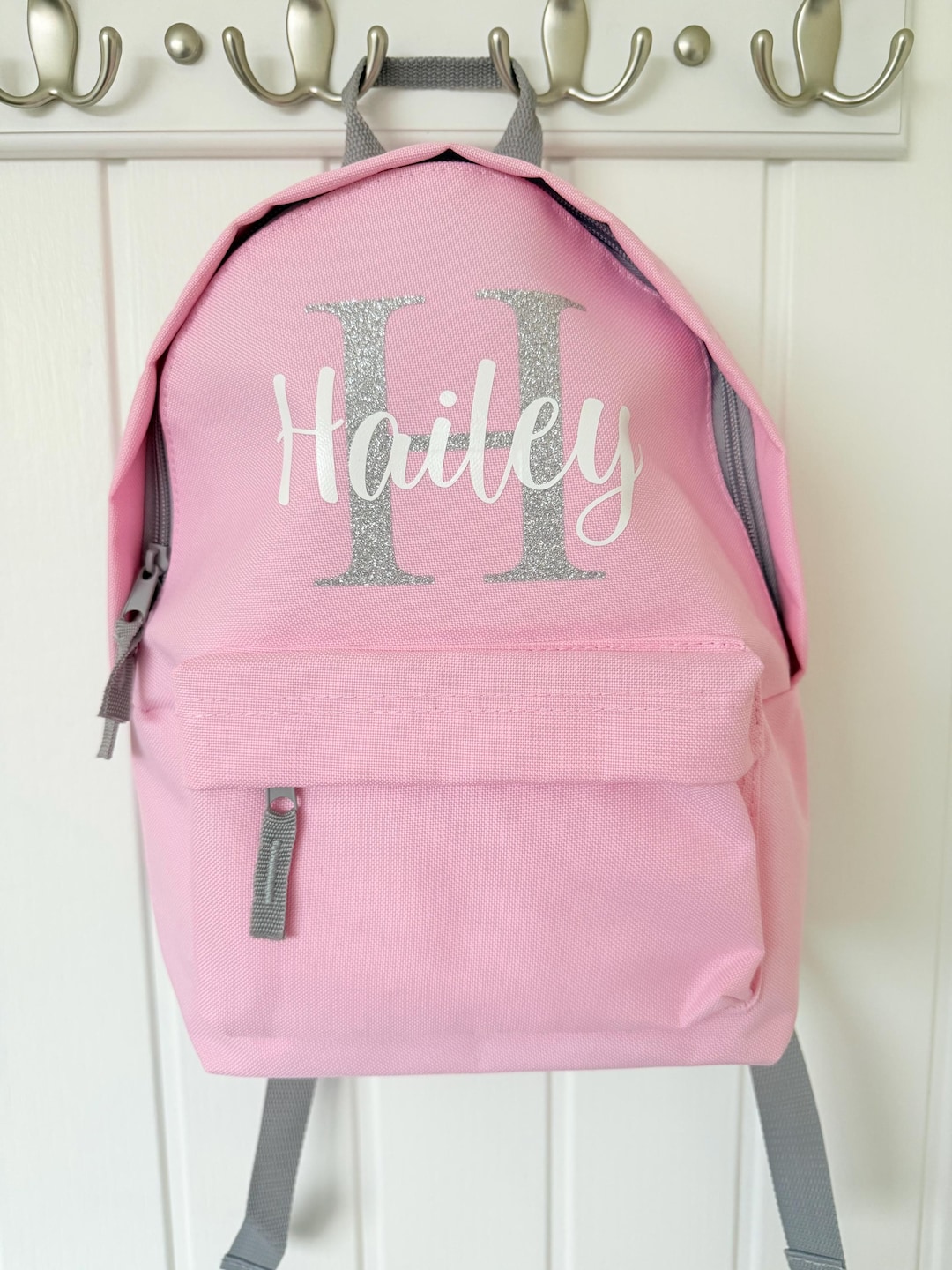 Personalised Name Initial Backpack | Custom Girls Boys Kids Children ...