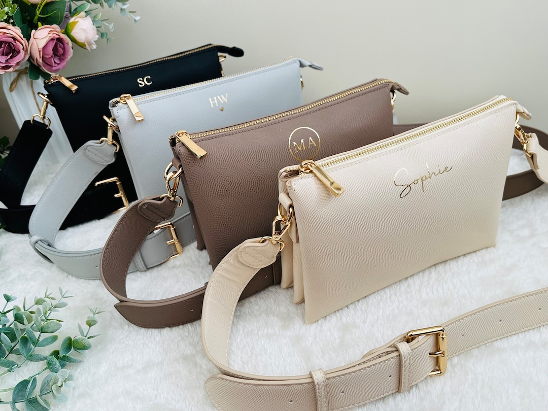 Personalised Crossbody Bag Custom Handbag Monogram Gift for Her