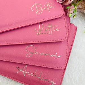 Personalised Clutch Bag, Personalised Bridesmaid Gift, Personalised Handbag, Maid of Honour Gift, Gift for Her, Hen Party Gift image 18
