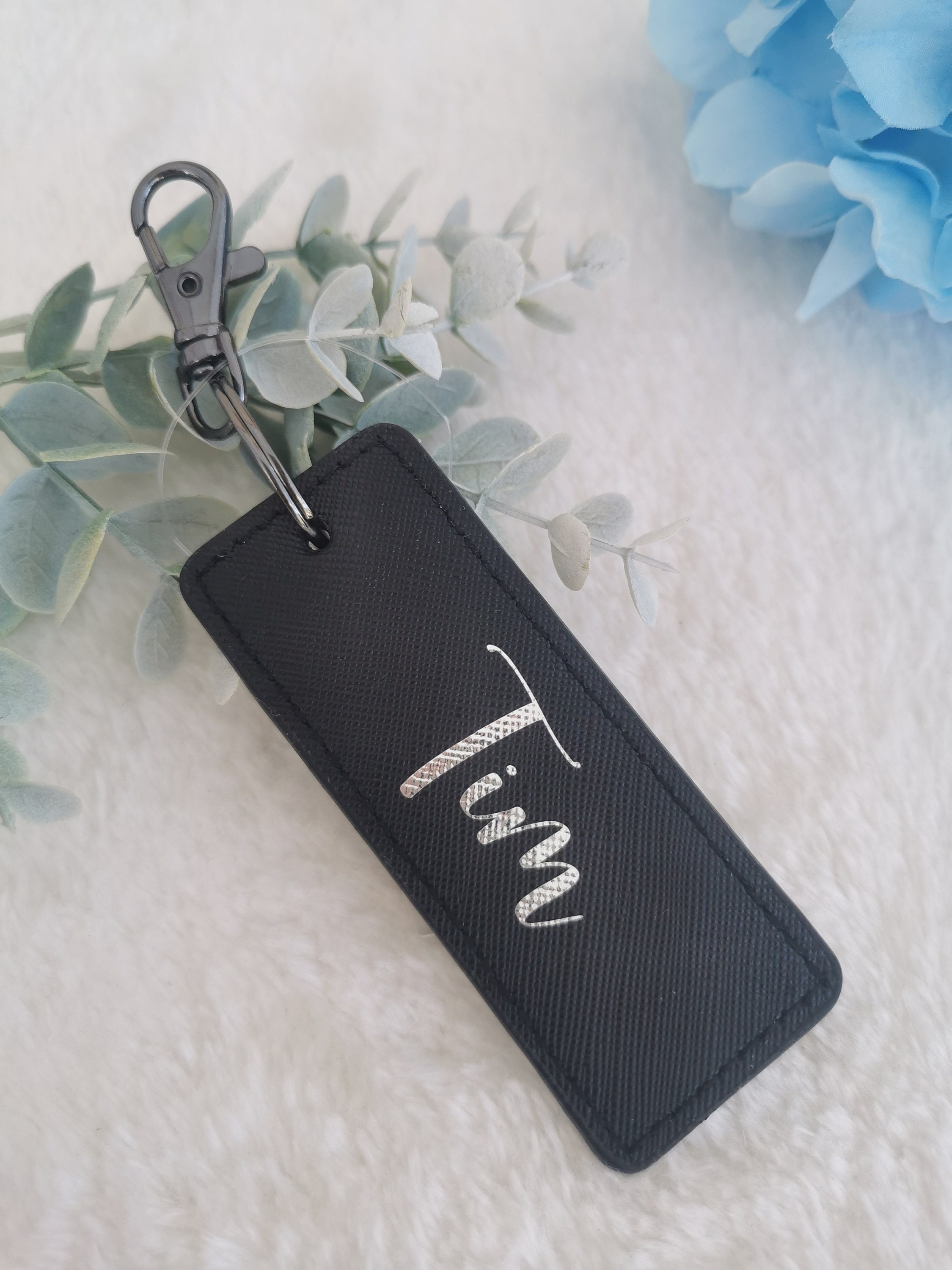 Personalised Keyring, Monogrammed Key Ring, Initials, Personalised Gift ...