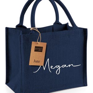 Bolsa de yute personalizada / Cajas para dama de honor / Bolsa de compras reutilizable personalizada / Bolsas para despedida de soltera / Bolsa de regalo personalizada / Regalo personalizado para ella