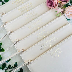 Bolso de mano personalizado, regalo para dama de honor, regalo para dama de honor, regalo para ella, regalo para despedida de soltera, recuerdo de despedida de soltera, propuesta de dama de honor