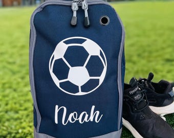 Personalised Boot Bag, Personalised Boys Girls Football Boot Bag, Customised Kids School PE Sports Gym Shoe Kit / adult Sports Gym Shoe Kit