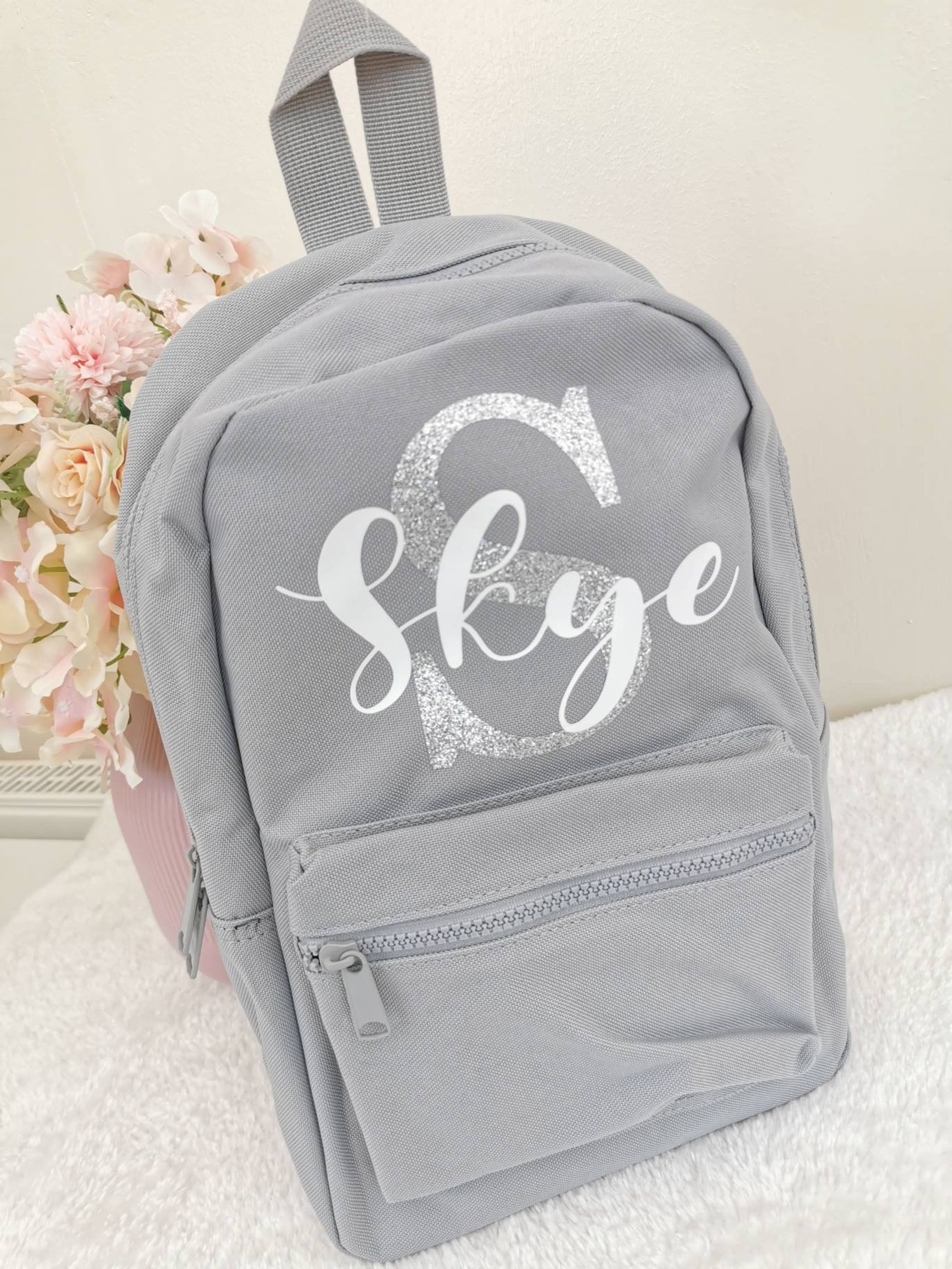 Personalised Name Initial Backpack | Custom Girls Boys Kids Children ...