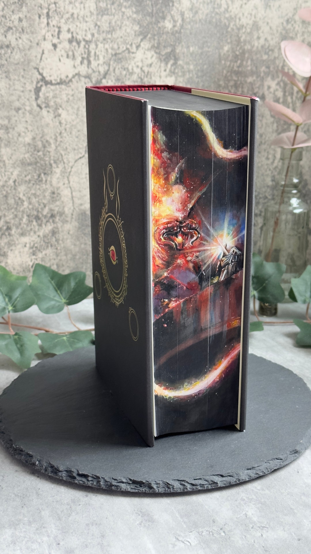 Pre-order Balrog Painting on Lotr Book - Etsy