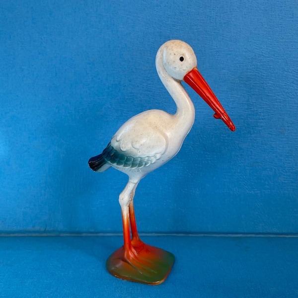 vintage plastic Kickerbocker stork.