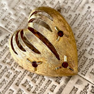 Vintage heart shaped brooch