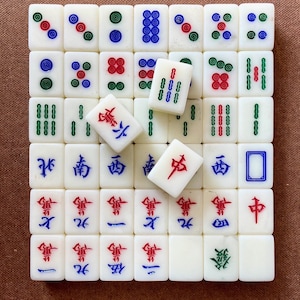 Vintage Mahjong tiles, lot of 45, NOT a full set or game