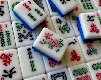 Vintage mahjong tiles, lot of 56, NOT a full set or game