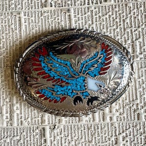 Vintage SSI Belt Buckle With Eagle - Etsy