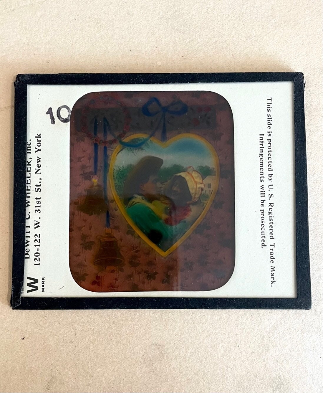 Vintage Glass Slide Victorian Era. Used With a Magic Lantern Etsy