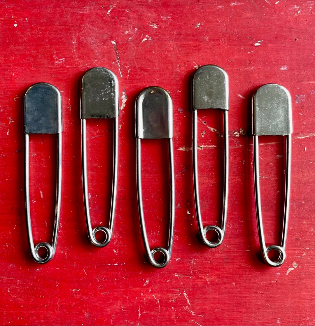 Vintage Large Safety/ Laundry Pins Lot of Five 5 Etsy