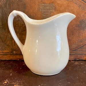 Vintage Ironstone creamer, 5”