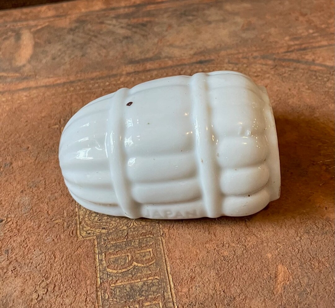 Vintage White Glass Bird Seed Cup or Waterer. Etsy