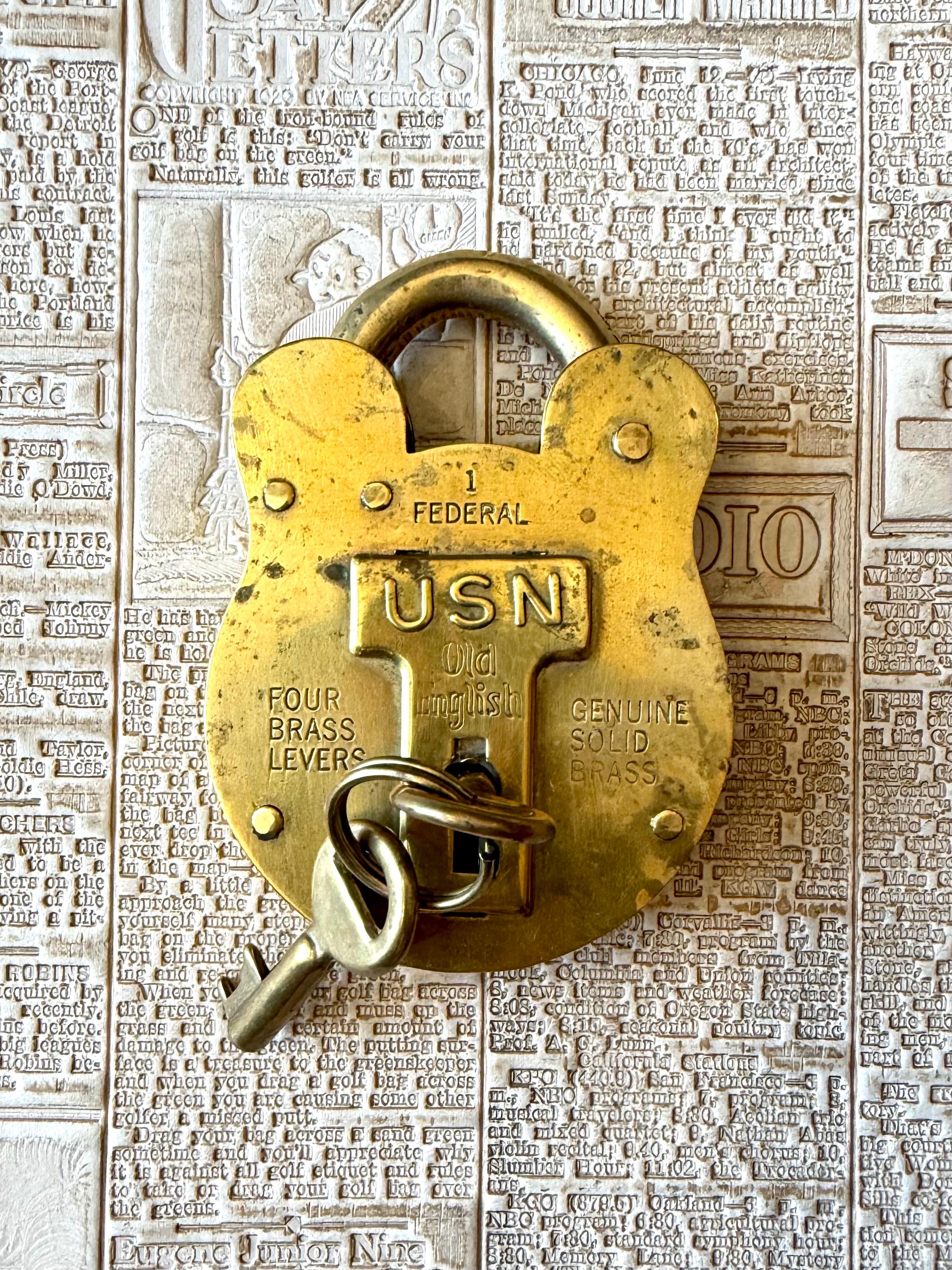 Vintage Military Padlock - Etsy
