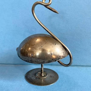 Vintage Napier swan shaped toothpick holder