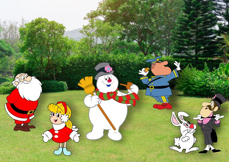 Frosty Snowman Large Yard Art Christmas Decorations Santa Etsy