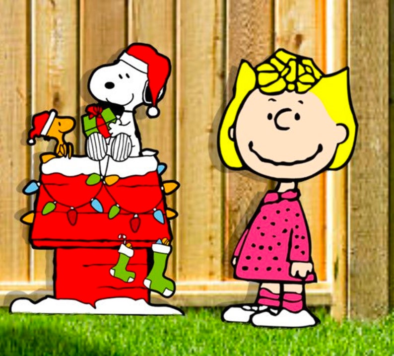 Cartoon Christmas Yard Art Christmas Display Christmas Etsy