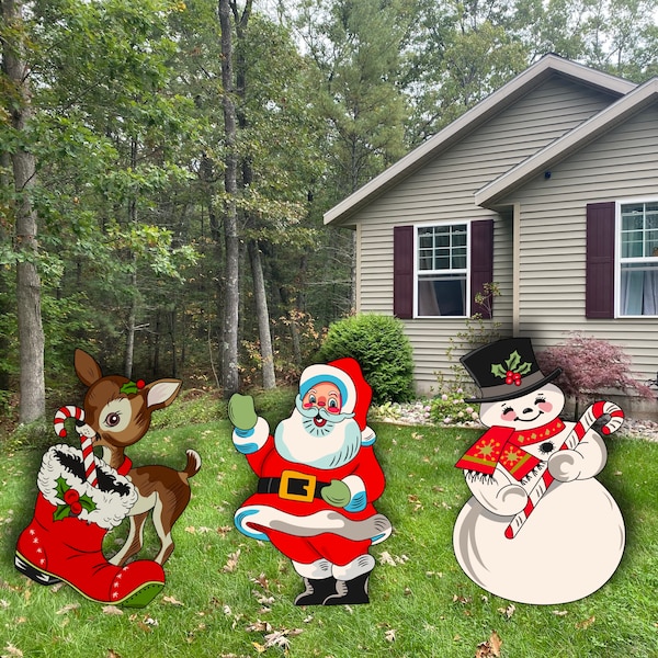 Christmas Yard Art Etsy
