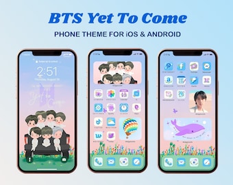 BTS Yet To Come Phone Theme iOS, Tablet, iPad, Android, iPhone icons, widgets, wallpaper