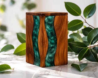 Urnenbox aus Holz für menschliche Asche, Mann, Frau, männlich, weiblich, Urnenbox aus Rosenholz, klein, mittel, groß, extragroß, Urne für