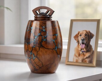 Wooden Human Urn for Ashes | Personalized Memorial Box | Handcrafted Cremation Container