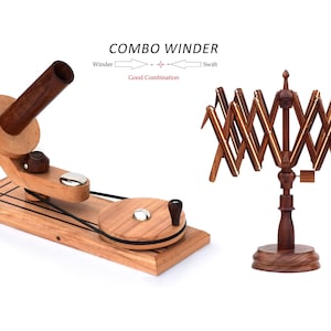 Yarn ball winder combo knitting and crocheting hand operated ball winder and yarn swift table top multi wood best combination yarn winder