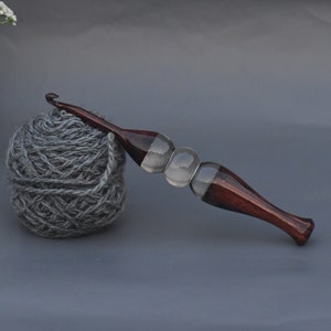 Handmade Crochet Hooks Set, Crochet Hooks Holder and Yarn Bowl Set of 13 3.5  Mm to /12 Mm, for Knitting and Crocheting Needles 