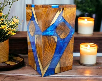 Urna funeraria in legno personalizzata per ceneri umane – Scatola funeraria realizzata a mano e personalizzata