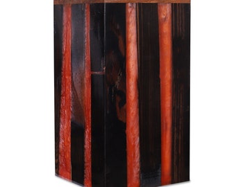 Rosewood and Red Epoxy Wooden Urn box For Human ashes Male female adult and Small urn box Luxury And Unique urn box